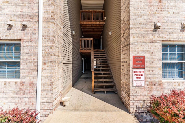 233 Creekside Dr Unit 3, Morgantown, WV 26508 - view of exterior entry featuring brick siding