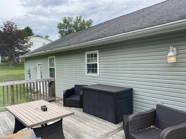 151 Raintree Blvd, Bridgeport, WV 26330 - wooden deck with a yard