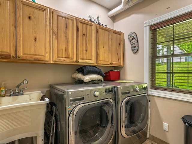 40 Briarwood Dr, Elkins, WV 26241 - laundry area with cabinet space and washing machine and dryer
