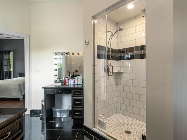 40 Briarwood Dr, Elkins, WV 26241 - ensuite bathroom with a shower stall and tile patterned floors