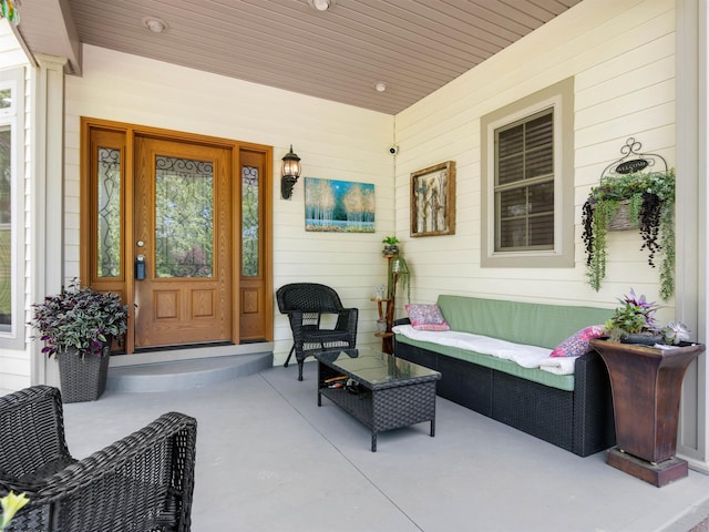 40 Briarwood Dr, Elkins, WV 26241 - property entrance with a porch and outdoor lounge area