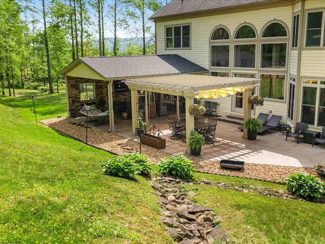 40 Briarwood Dr, Elkins, WV 26241 - view of patio / terrace featuring a pergola