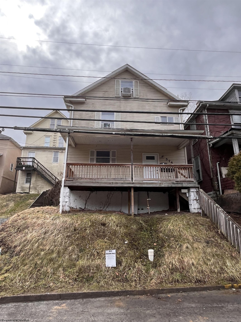 574 Pennsylvania Ave Unit 3, Morgantown, WV 26501 - view of front of house featuring stairway and a deck