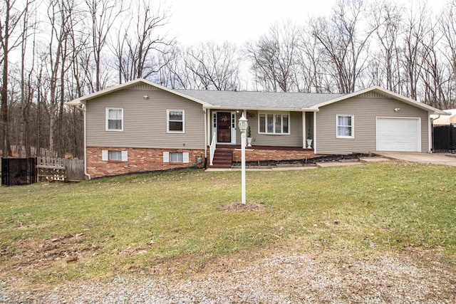 213 Forest Dr, Bridgeport, WV 26330 - ranch-style home featuring an attached garage, driveway, and a porch