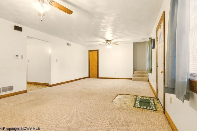 737 Summit Park Ave, Clarksburg, WV 26301 - carpeted empty room with ceiling fan and baseboards