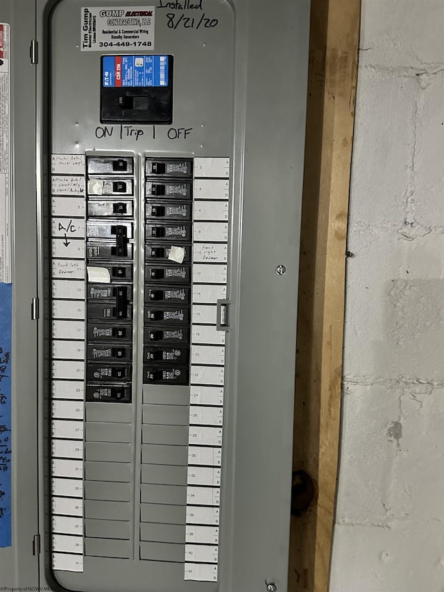 505 State St, Fairmont, WV 26554 - utility room featuring electric panel