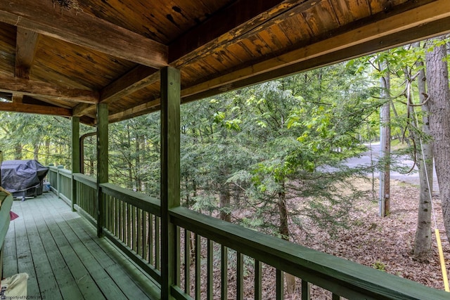 1 Ginger Ct, Terra Alta, WV 26764 - wooden deck featuring area for grilling