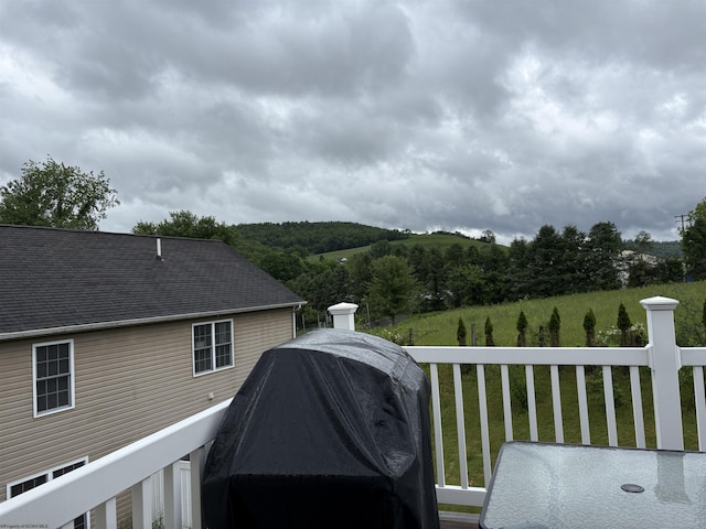 501 Santa Fe Ct, Morgantown, WV 26508 - wooden deck with a grill and a yard