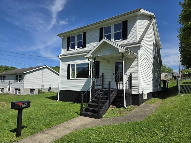608 Ohio Ave, Nutter Fort, WV 26301 - view of front of home featuring a front lawn