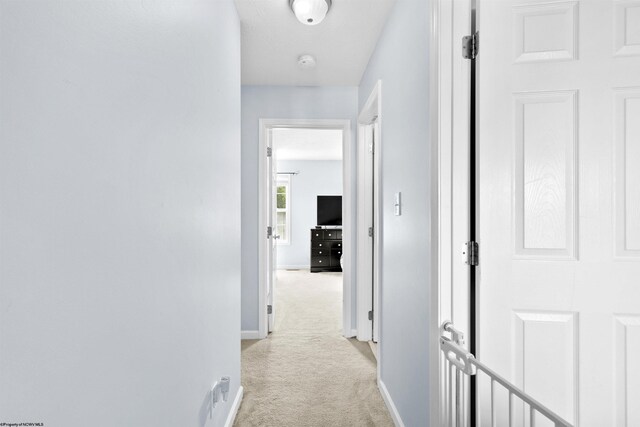 112 Eagle Dr, Maidsville, WV 26541 - hallway with light carpet and baseboards