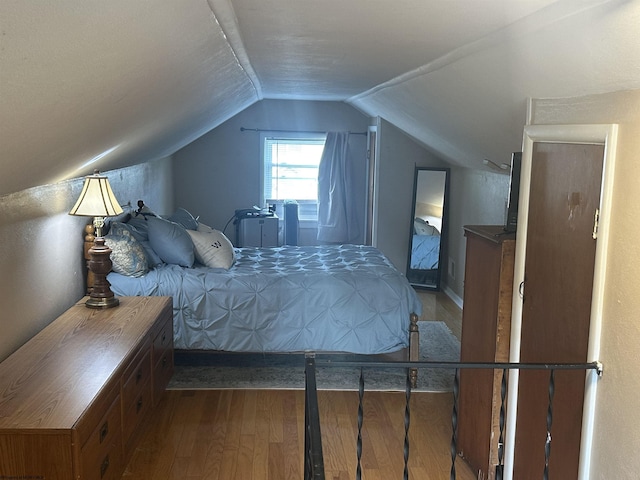 2605 E Main St, Bridgeport, WV 26330 - bedroom featuring hardwood / wood-style flooring and lofted ceiling