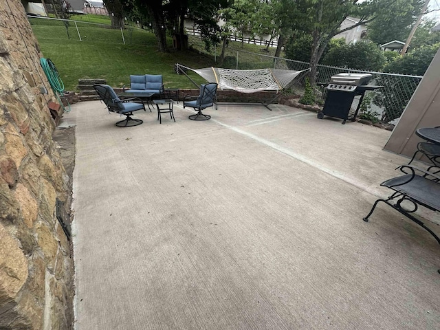 2605 E Main St, Bridgeport, WV 26330 - view of patio featuring grilling area and an outdoor living space