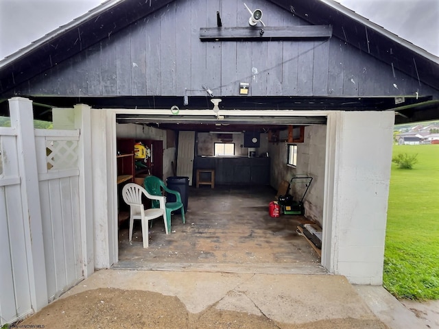 1501 Rose Ln, Fairmont, WV 26554 - view of outbuilding with a garage