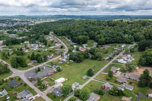1501 Rose Ln, Fairmont, WV 26554 - aerial overview of property's location with a mountain backdrop