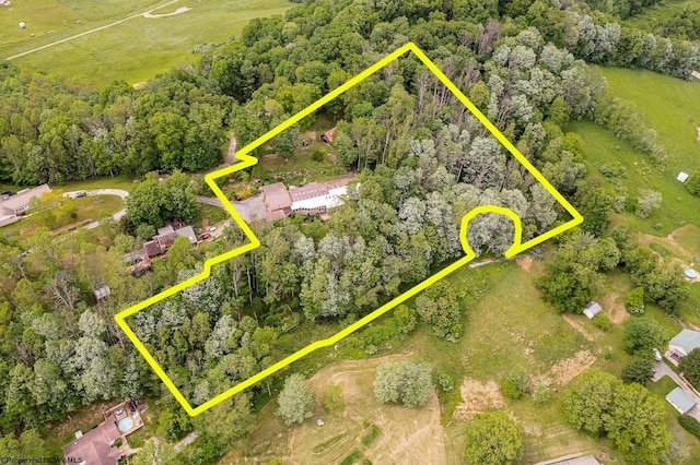 237 Highland Ave, Grafton, WV 26354 - aerial view of property's location featuring property boundaries highlighted