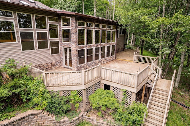 237 Highland Ave, Grafton, WV 26354 - deck featuring stairway