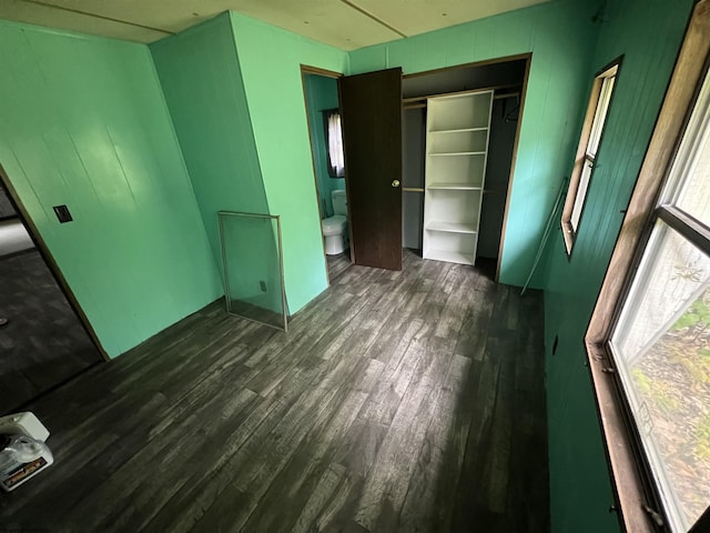 15 Carl Zinn Rd, Independence, WV 26374 - unfurnished bedroom with dark wood-type flooring and a closet