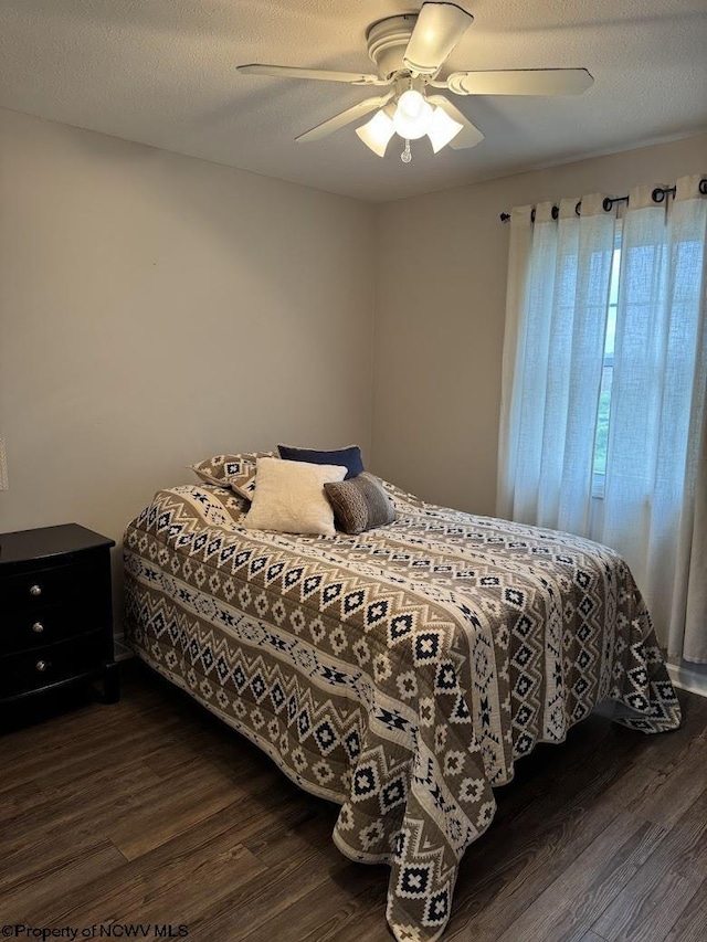 203 Tarbert Ct, Morgantown, WV 26508 - bedroom featuring dark wood finished floors and ceiling fan