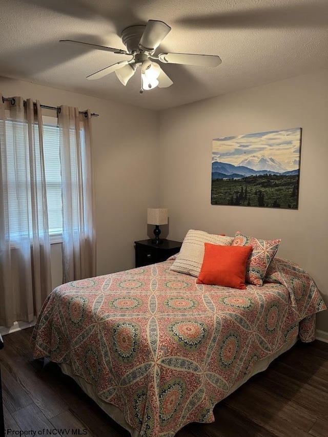 203 Tarbert Ct, Morgantown, WV 26508 - bedroom featuring wood finished floors and ceiling fan