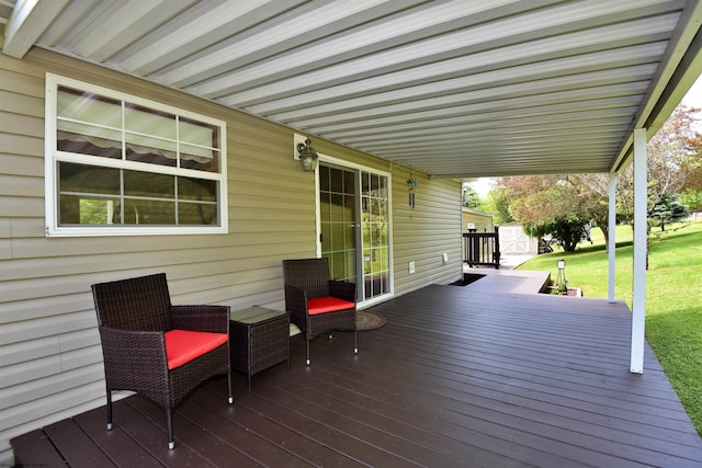267 W Fork St, Clarksburg, WV 26301 - wooden terrace with a yard