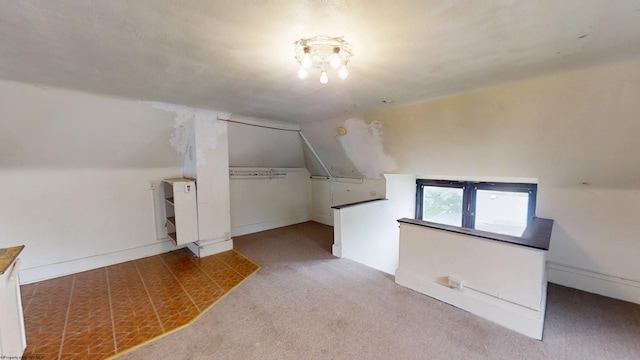 820 Field St, Fairmont, WV 26554 - additional living space featuring lofted ceiling and carpet floors