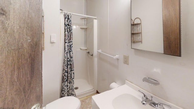 820 Field St, Fairmont, WV 26554 - bathroom featuring toilet, a shower stall, and a sink