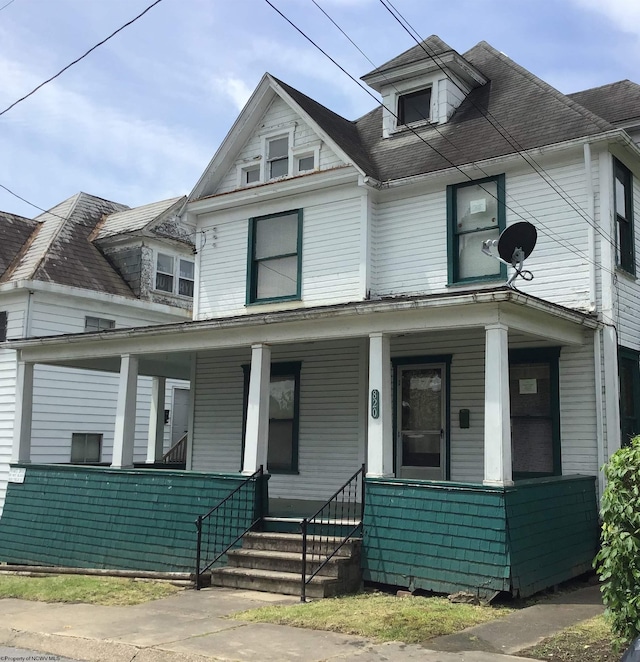 820 Field St, Fairmont, WV 26554 - view of front of house with a porch and a shingled roof