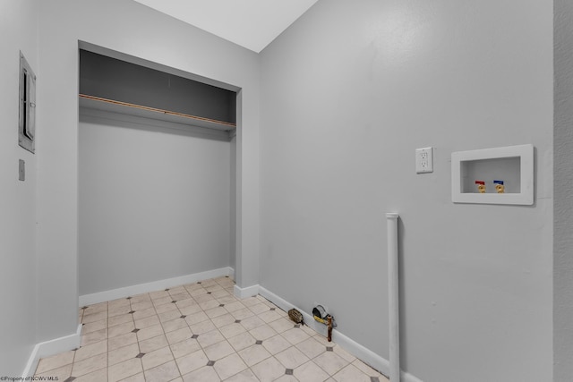 135 Celtic Dr, Clarksburg, WV 26301 - laundry area with hookup for a washing machine and baseboards