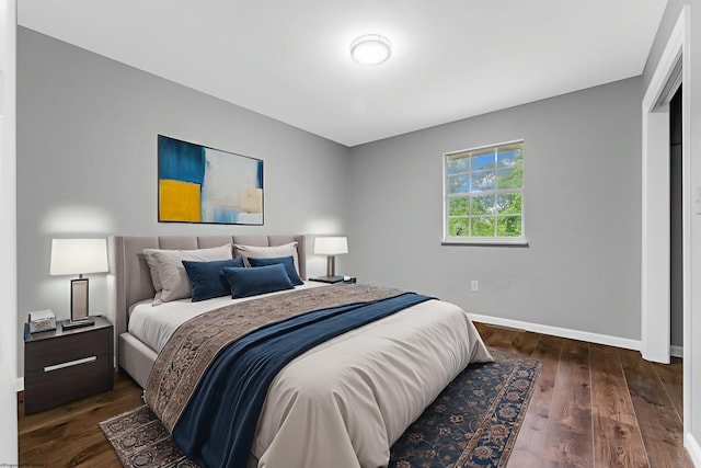 135 Celtic Dr, Clarksburg, WV 26301 - bedroom with dark wood-style flooring and baseboards