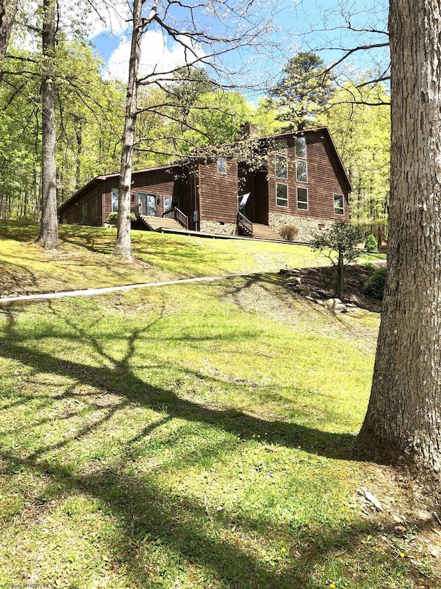 444 Gordon Rd, Beverly, WV 26253 - view of front of property featuring a front lawn and a carport