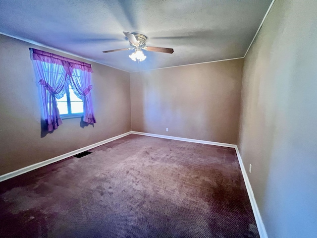 600 Wilson St, Elkins, WV 26241 - spare room featuring ceiling fan, baseboards, and carpet