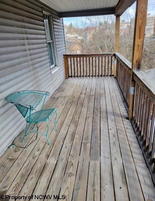 140 Locust Ave Unit 6, Fairmont, WV 26554 - view of wooden terrace