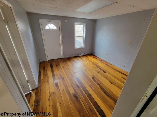 140 Locust Ave Unit 6, Fairmont, WV 26554 - foyer with light wood-style floors and baseboards