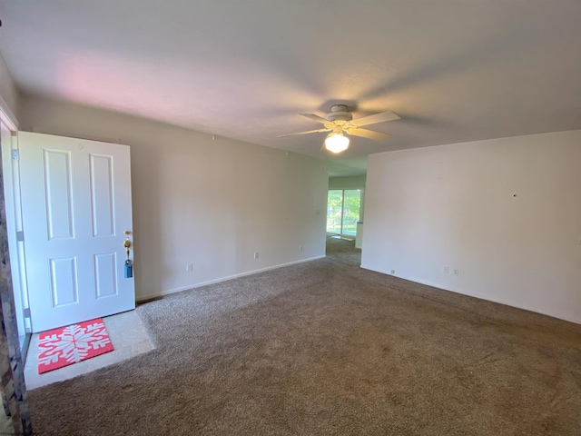 206 Evergreen Dr, Elkins, WV 26241 - unfurnished room featuring ceiling fan, carpet flooring, and baseboards