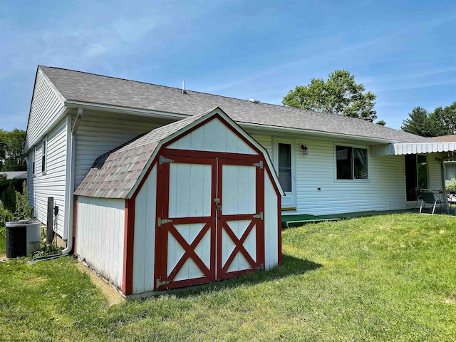 206 Evergreen Dr, Elkins, WV 26241 - view of shed with central AC unit