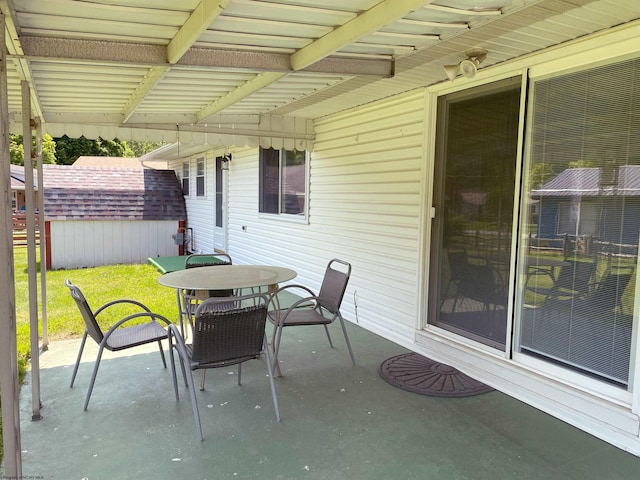 206 Evergreen Dr, Elkins, WV 26241 - view of patio / terrace with outdoor dining space