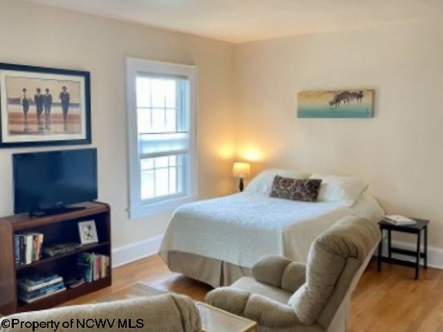 5 Key St, Elkins, WV 26241 - bedroom with multiple windows, baseboards, and wood finished floors