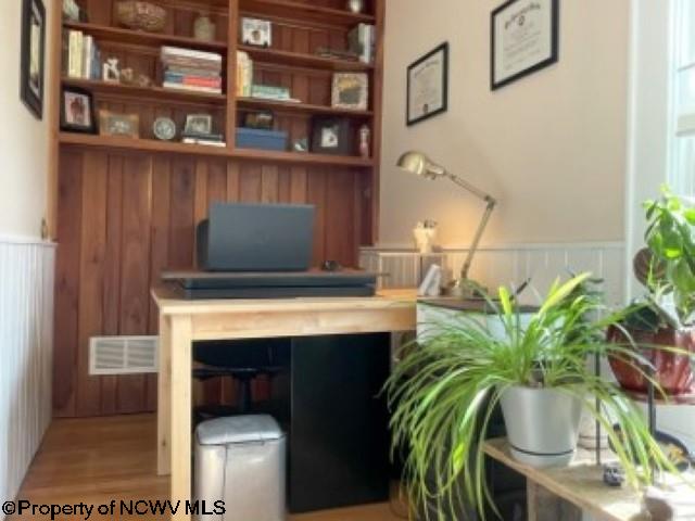 5 Key St, Elkins, WV 26241 - office space with wainscoting and light wood-type flooring