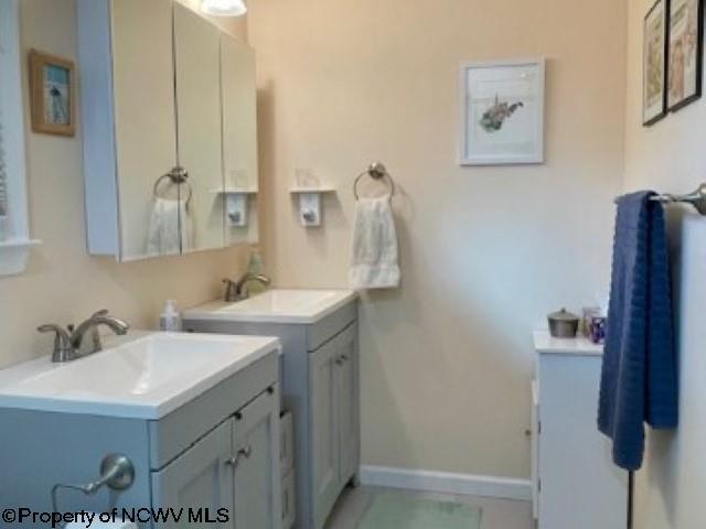 5 Key St, Elkins, WV 26241 - bathroom featuring two vanities