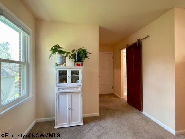 5 Key St, Elkins, WV 26241 - hall featuring light colored carpet, plenty of natural light, and baseboards