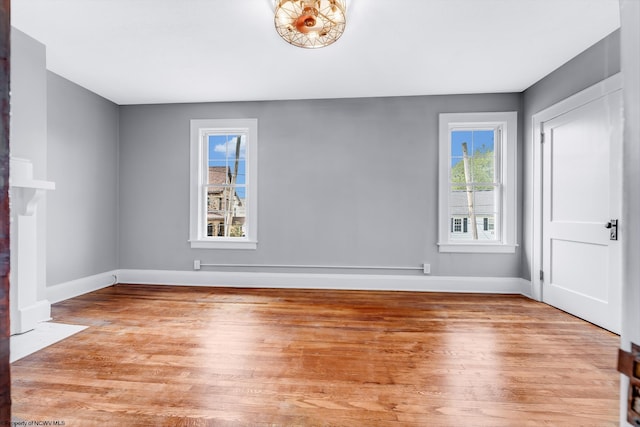 303 Saint Clair St, Clarksburg, WV 26301 - spare room with wood finished floors and baseboards