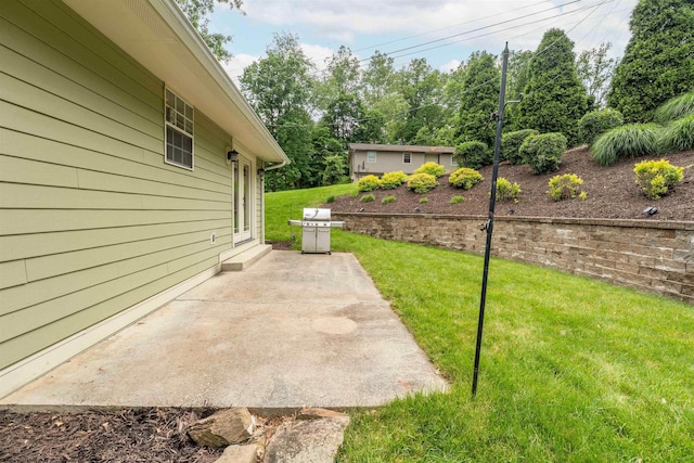 101 Forest Dr, Morgantown, WV 26505 - view of grassy yard with a patio area