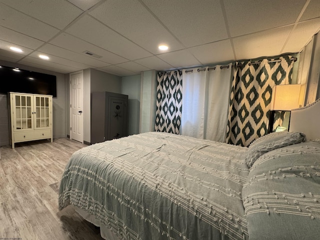 1854 Upper Lamberts Run Rd, Clarksburg, WV 26301 - bedroom featuring wood finished floors and a paneled ceiling