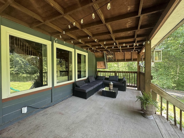 1854 Upper Lamberts Run Rd, Clarksburg, WV 26301 - view of patio / terrace with outdoor lounge area