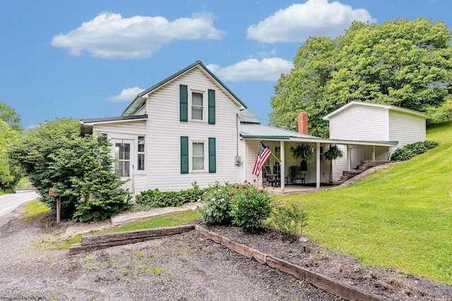 14318 N Preston Hwy, Bruceton Mills, WV 26525 - rear view of property featuring a patio and a lawn
