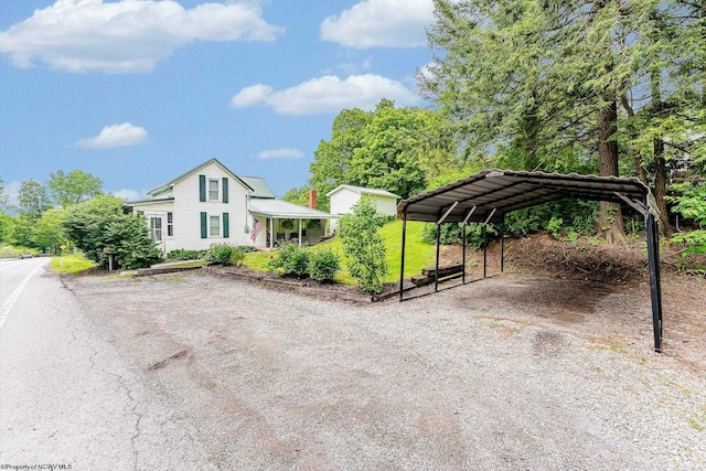 14318 N Preston Hwy, Bruceton Mills, WV 26525 - view of front of property with driveway and a carport