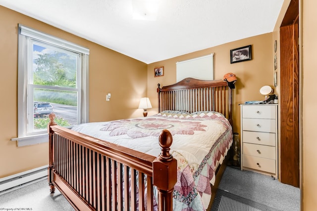 14318 N Preston Hwy, Bruceton Mills, WV 26525 - carpeted bedroom with a baseboard heating unit and multiple windows
