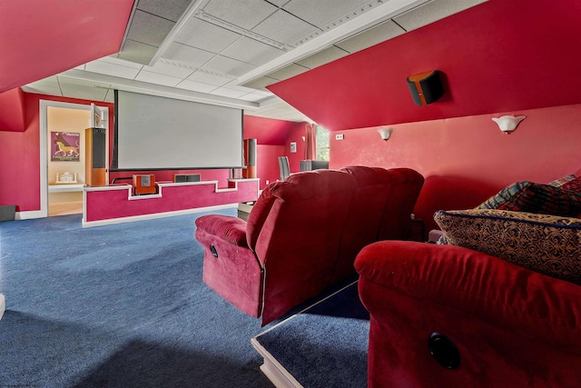 1300 Deer Run, Morgantown, WV 26508 - carpeted home theater room with a drop ceiling