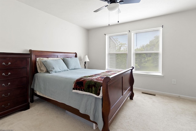 119 Inlet St, Morgantown, WV 26508 - bedroom featuring light carpet, ceiling fan, and baseboards