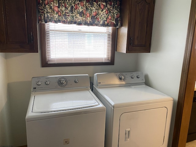 1730 S Davis Ave, Elkins, WV 26241 - laundry area with washing machine and clothes dryer and cabinet space
